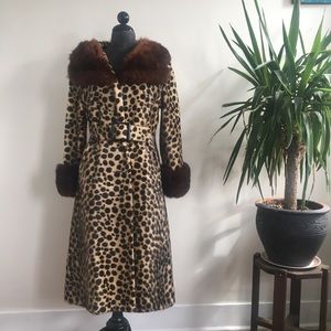 VINTAGE 1960’s leopard coat size S